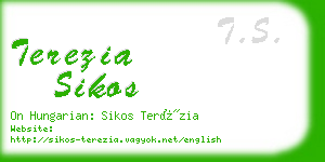 terezia sikos business card